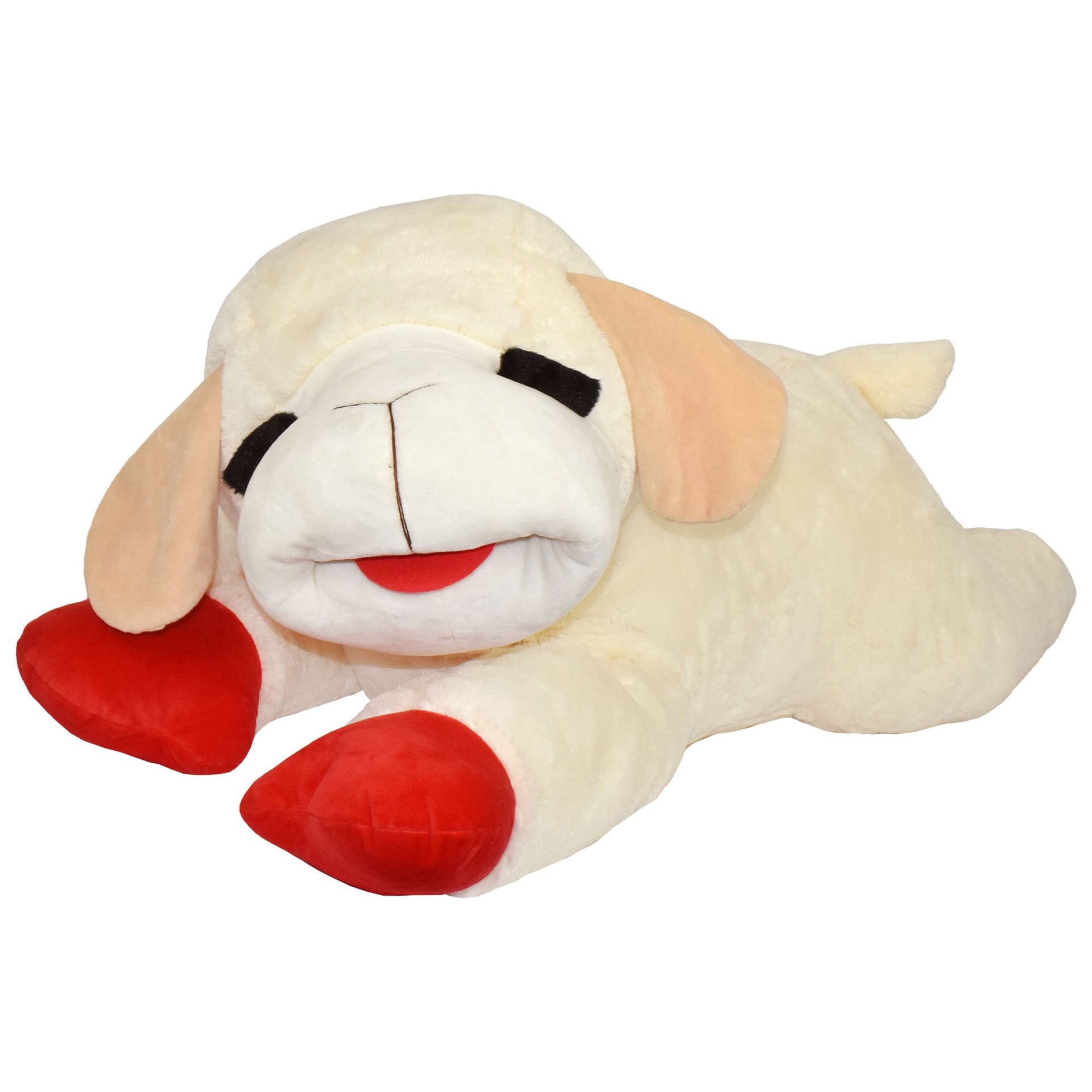 slide 1 of 1, Multipet International Mego Lamb Chop Dog Toy, 36" L, XX-Large, 1 ct