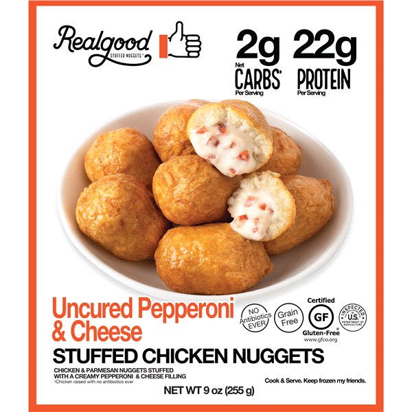 slide 1 of 1, Realgood Pepperoni & Cheese Poppers, 9 oz