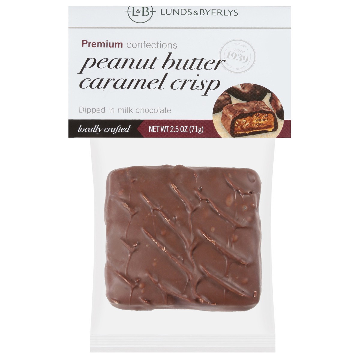 slide 1 of 4, Lunds & Byerlys Peanut Butter Caramel Crisp 2.5 oz, 2.5 oz