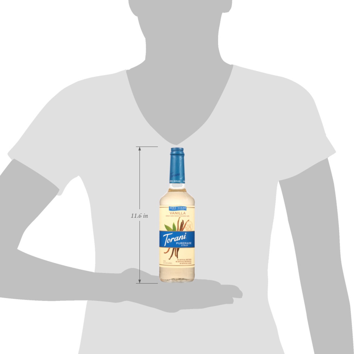 slide 8 of 15, Torani Zero Sugar Zero Calories Vanilla Puremade Syrup 25.4 fl oz, 25.4 fl oz