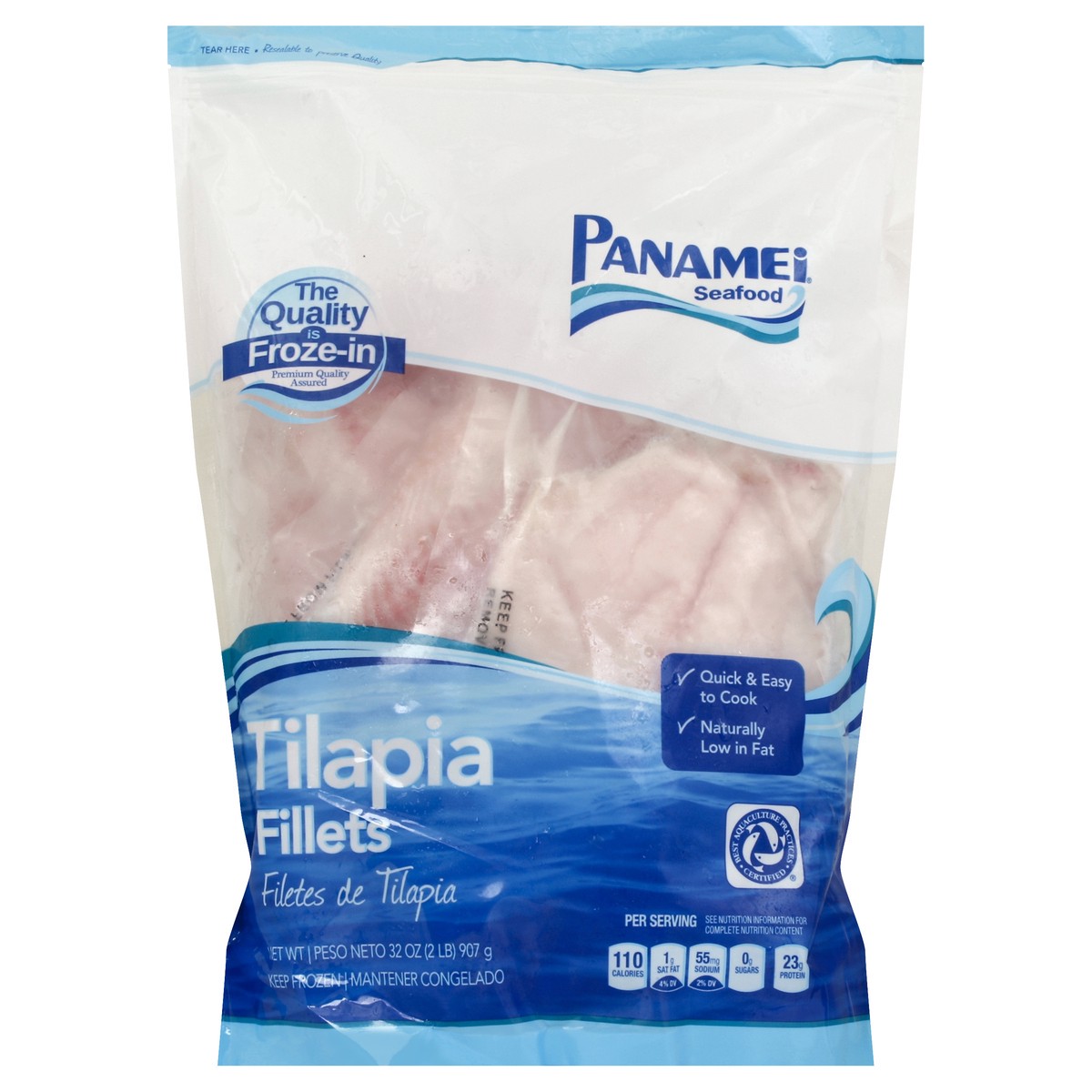 slide 1 of 2, Panamei Tilapia Filet, 2 lb