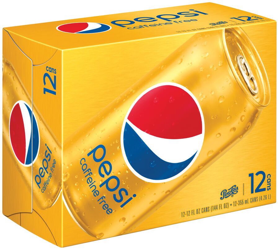 slide 1 of 2, Pepsi Caffeine Free Soda Cola - 12 ct; 12 fl oz, 12 ct; 12 fl oz