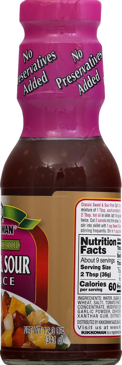 slide 5 of 12, Kikkoman Sweet & Sour Sauce 12.3 oz, 12.3 oz