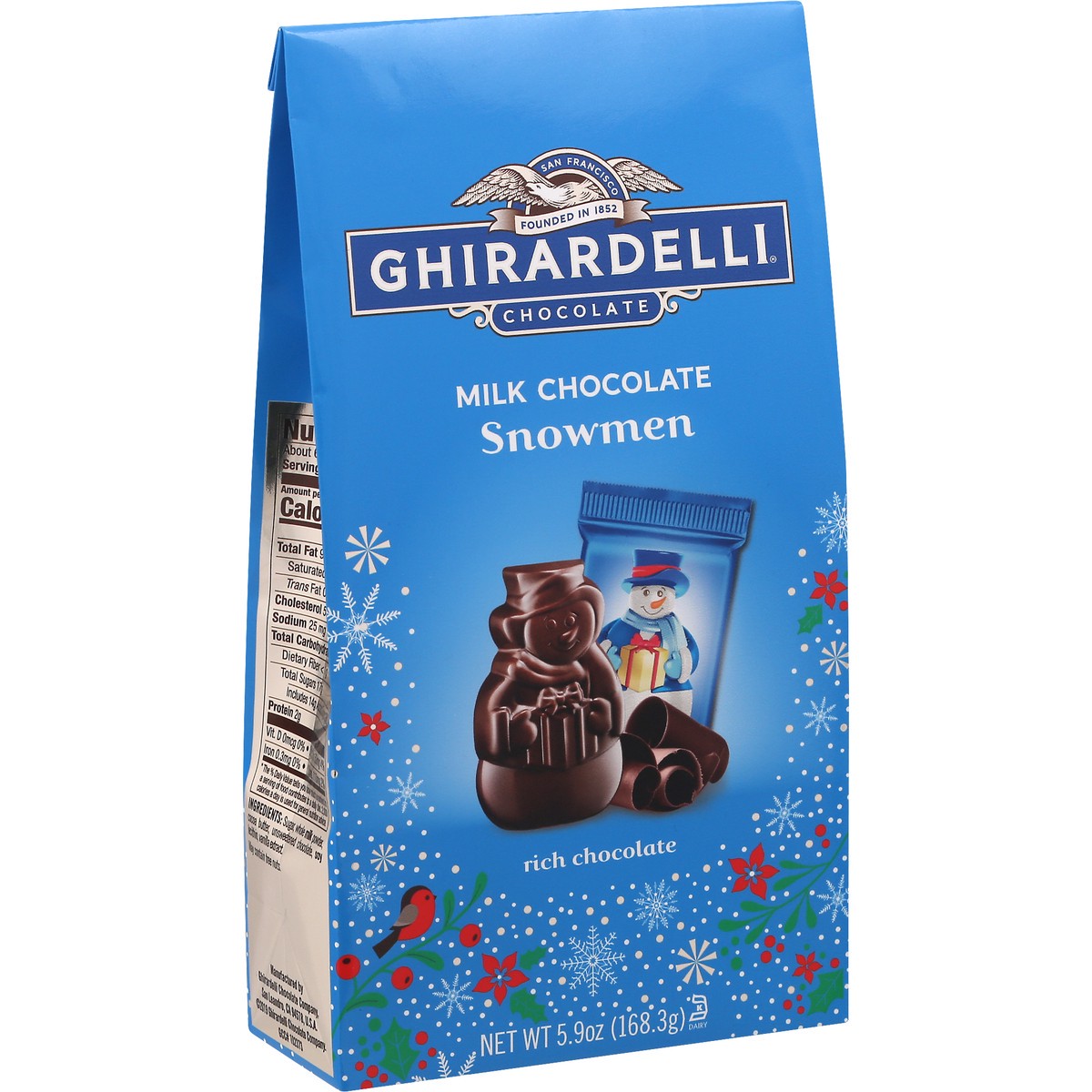 slide 2 of 10, Ghirardelli Milk Chocolate Snowmen, 5.9 oz