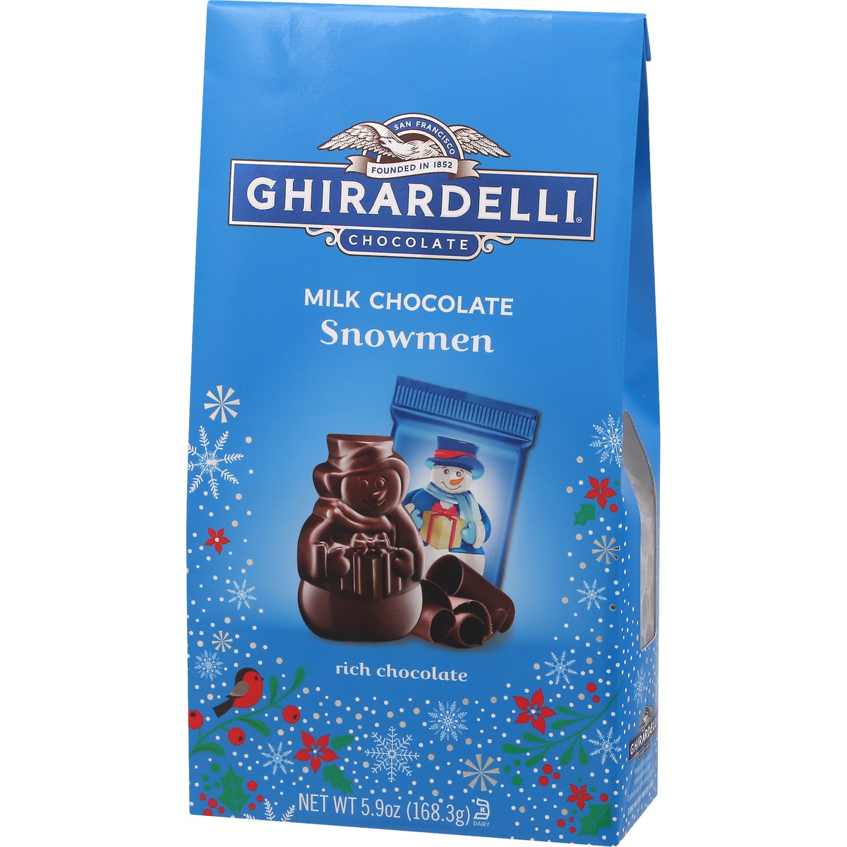 slide 3 of 10, Ghirardelli Milk Chocolate Snowmen, 5.9 oz