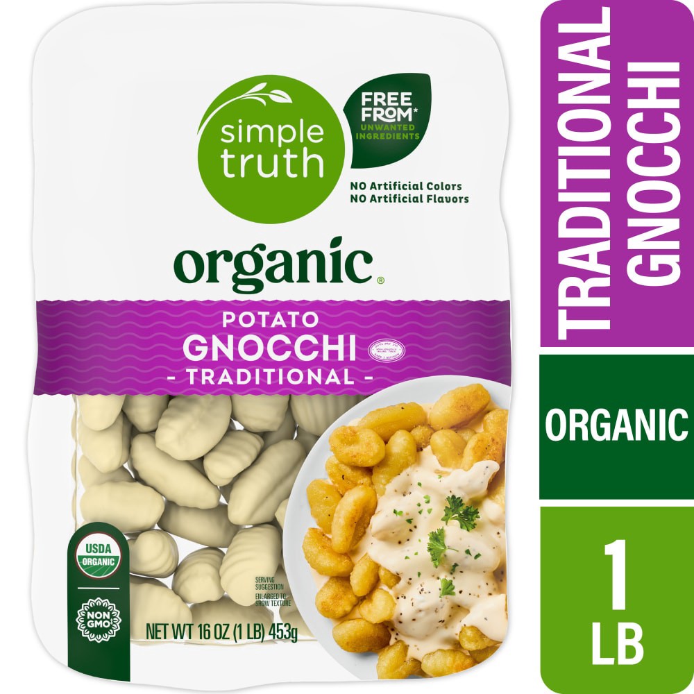 slide 1 of 6, Simple Truth Organic Traditional Potato Gnocchi, 16 oz