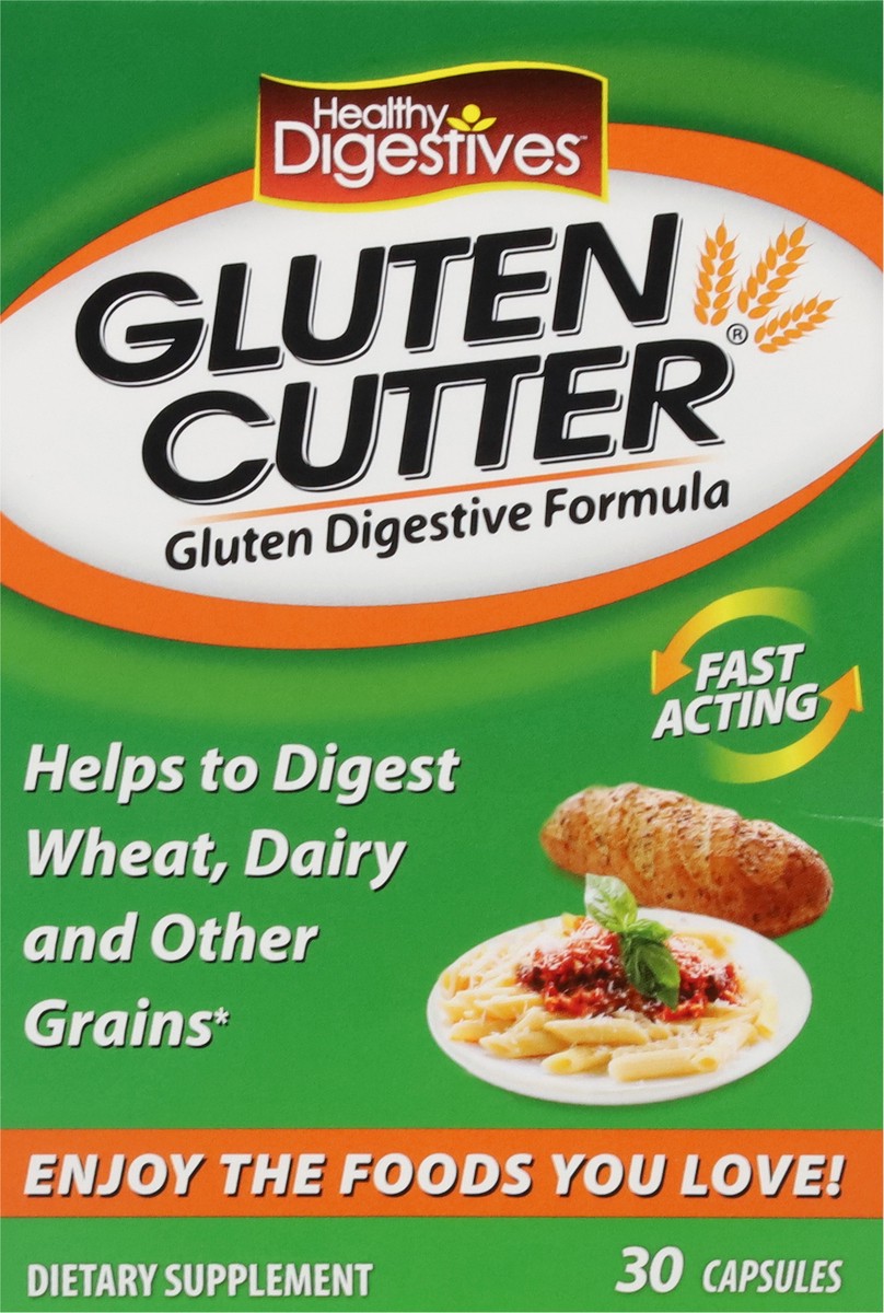slide 13 of 14, Healthy Digestives Capsules Gluten Cutter 30 Capsules, 30 ct