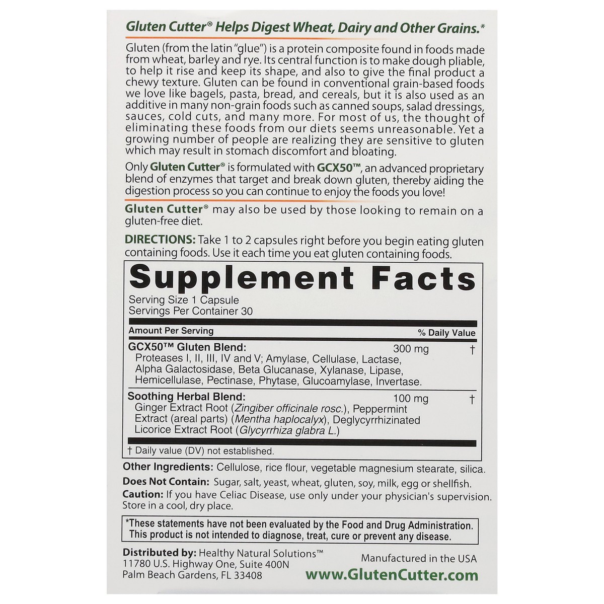slide 8 of 14, Healthy Digestives Capsules Gluten Cutter 30 Capsules, 30 ct