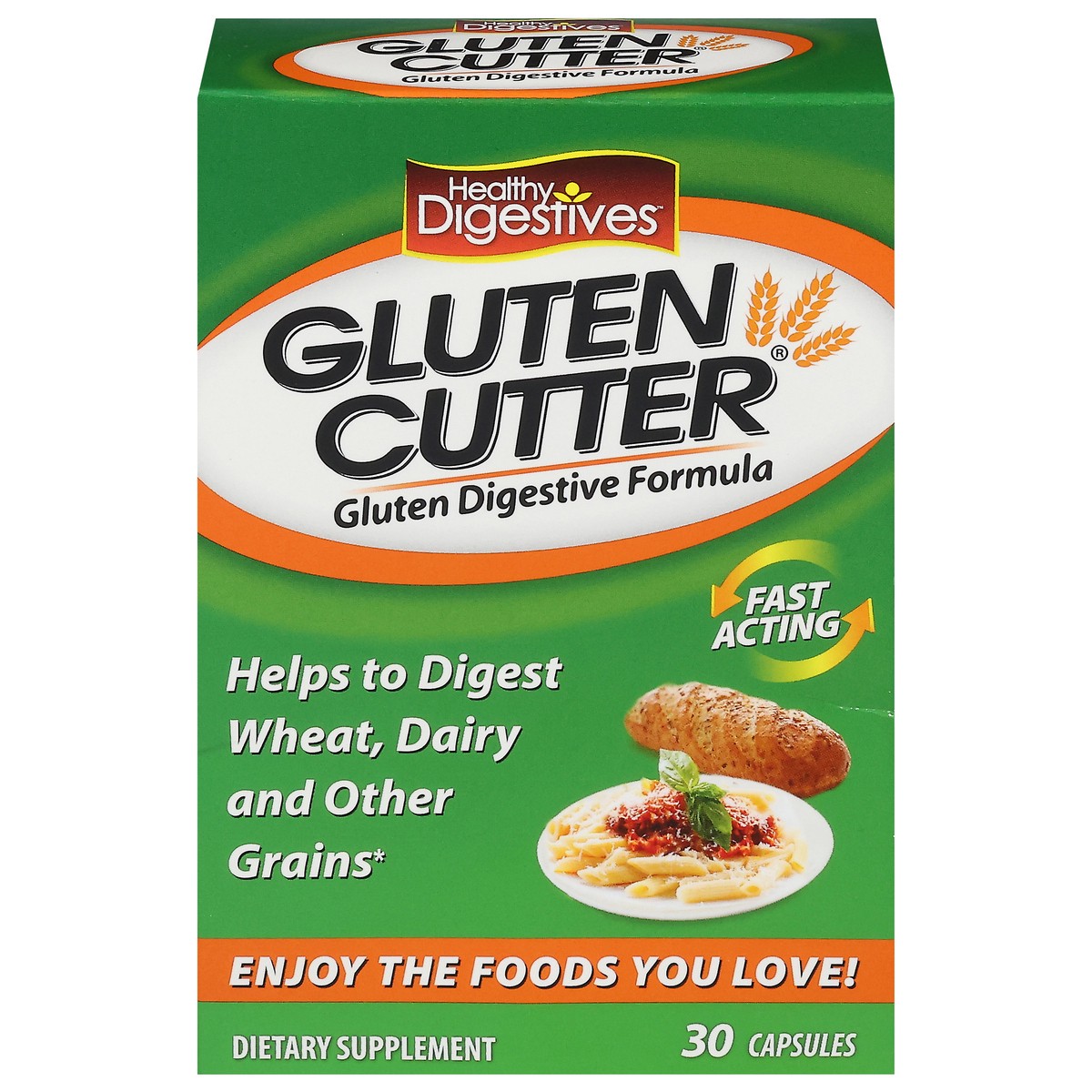 slide 6 of 14, Healthy Digestives Capsules Gluten Cutter 30 Capsules, 30 ct