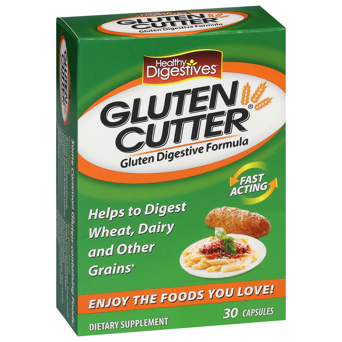 slide 11 of 14, Healthy Digestives Capsules Gluten Cutter 30 Capsules, 30 ct
