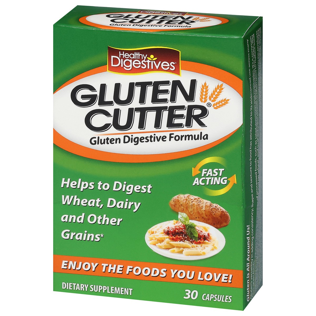 slide 9 of 14, Healthy Digestives Capsules Gluten Cutter 30 Capsules, 30 ct