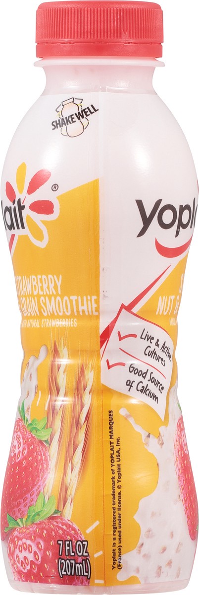 slide 7 of 9, Yoplait Nut & Grain Strawberry Smoothie 7 fl oz, 7 fl oz