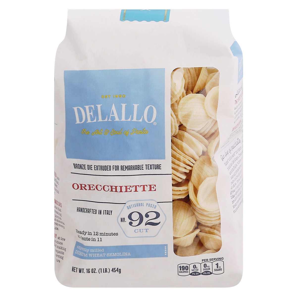 slide 13 of 13, DeLallo No.92 Cut Orecchiette Orecchiette 16 oz, 16 oz