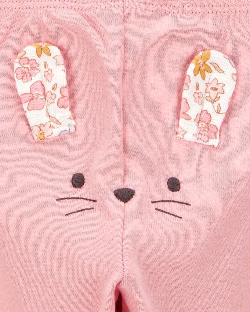 slide 3 of 5, Carter's Baby Girl 3-Piece Floral Mouse Little Character Set® - Pink Pink 3M, 3 pc