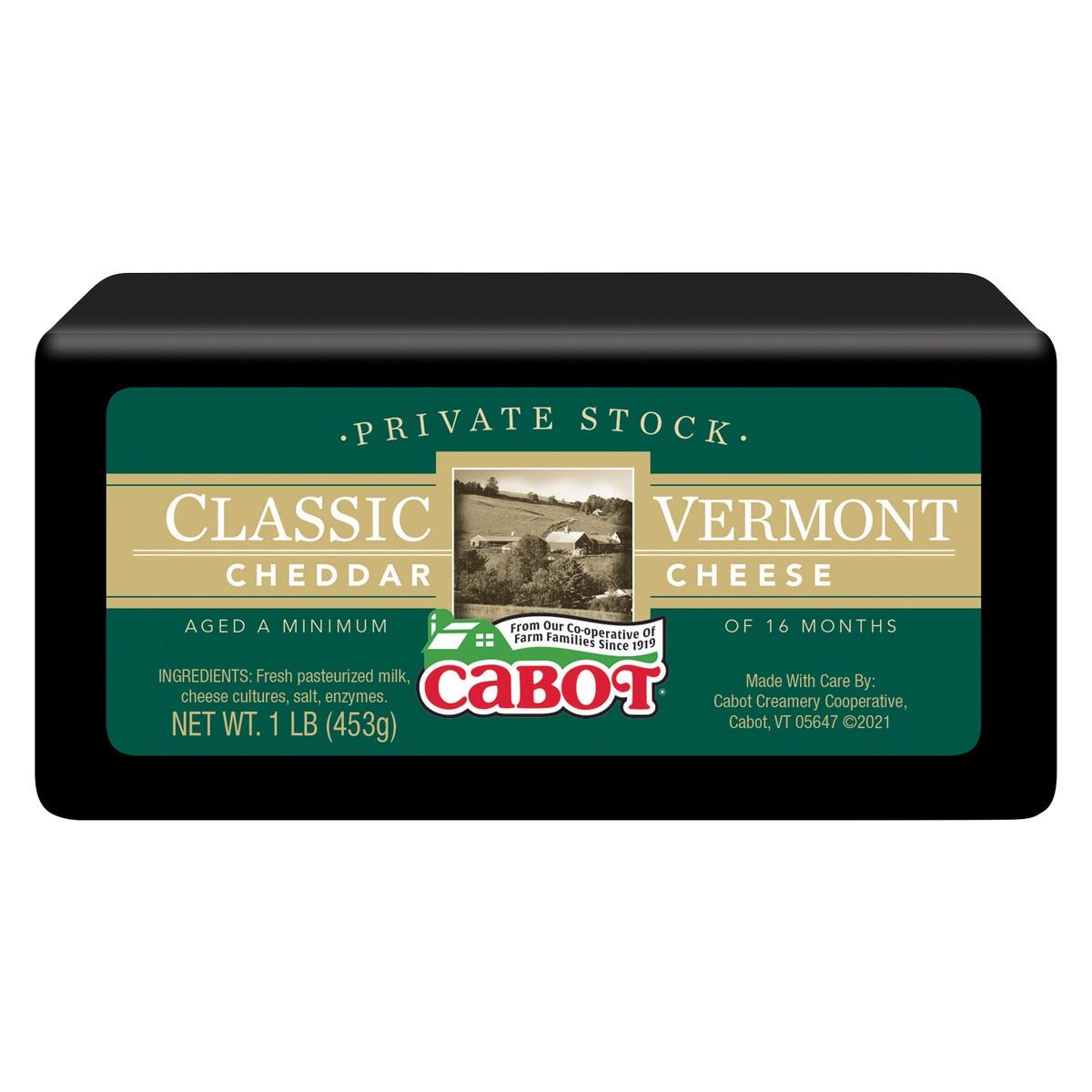 slide 1 of 9, Cabot Cheese Cheddar Classic Vermont Private Stock, 1 lb