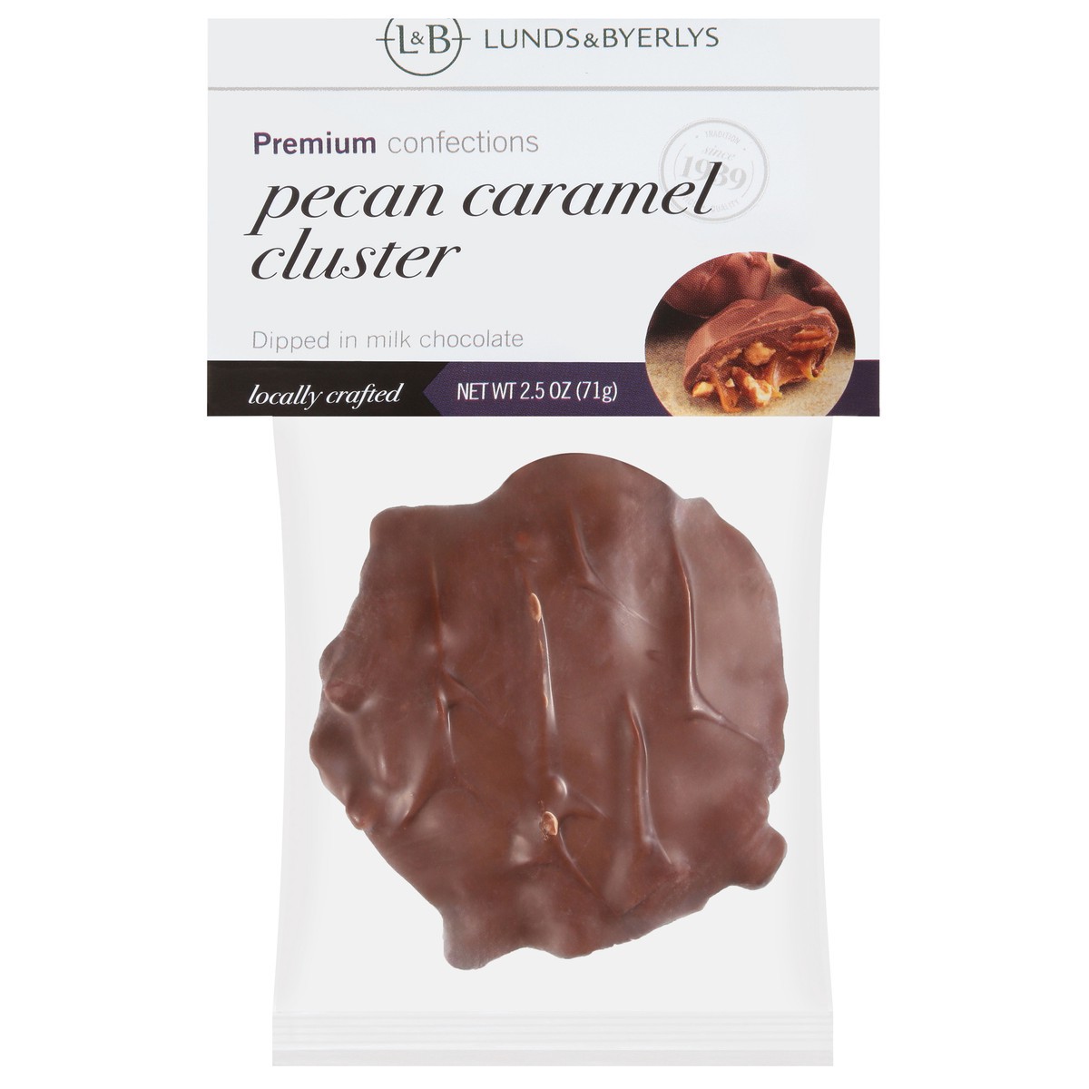 slide 1 of 4, Lunds & Byerlys Pecan Caramel Cluster 2.5 oz, 2.5 oz