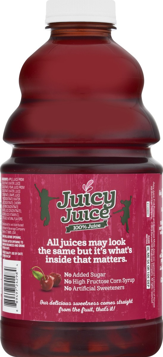 slide 4 of 12, Juicy Juice 100% Juice, Cherry, 48 FL OZ Bottle, 48 fl oz