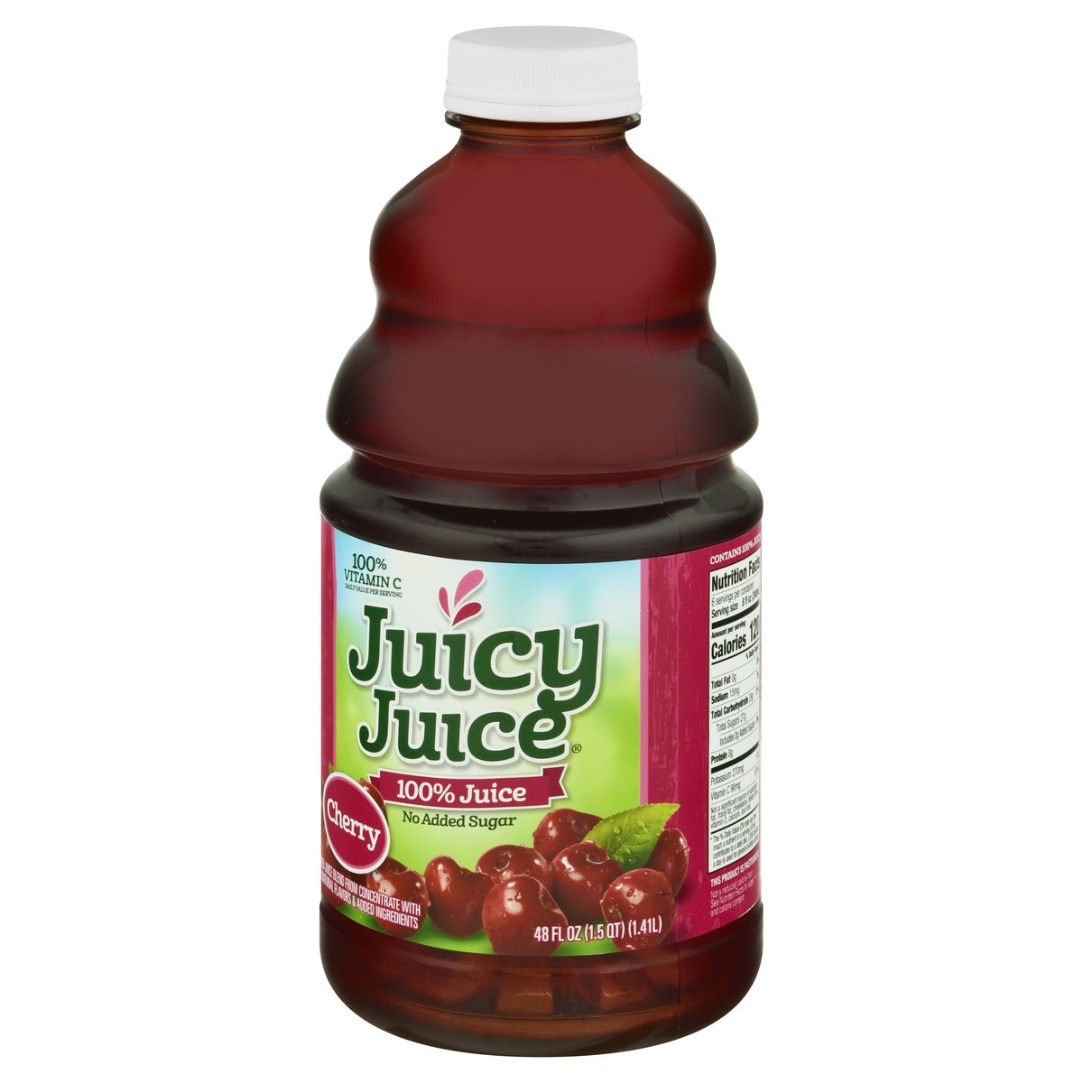 slide 11 of 12, Juicy Juice 100% Juice, Cherry, 48 FL OZ Bottle, 48 fl oz