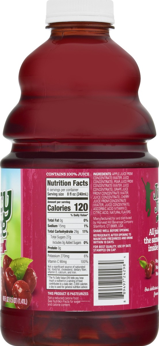 slide 2 of 12, Juicy Juice 100% Juice, Cherry, 48 FL OZ Bottle, 48 fl oz