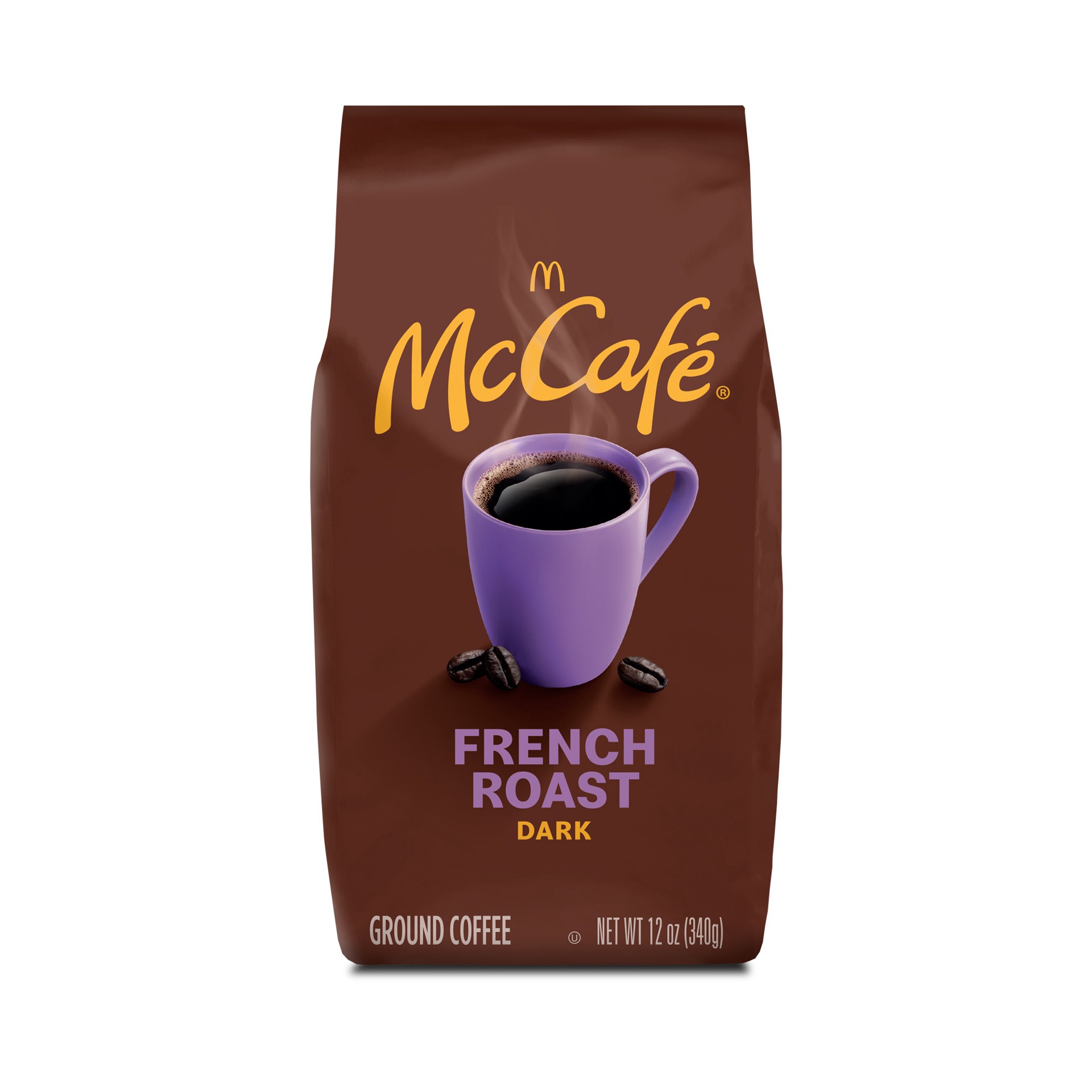 slide 2 of 2, McCafé French Roast, Ground Coffee, Dark Roast, 12oz. Bagged, 12 oz