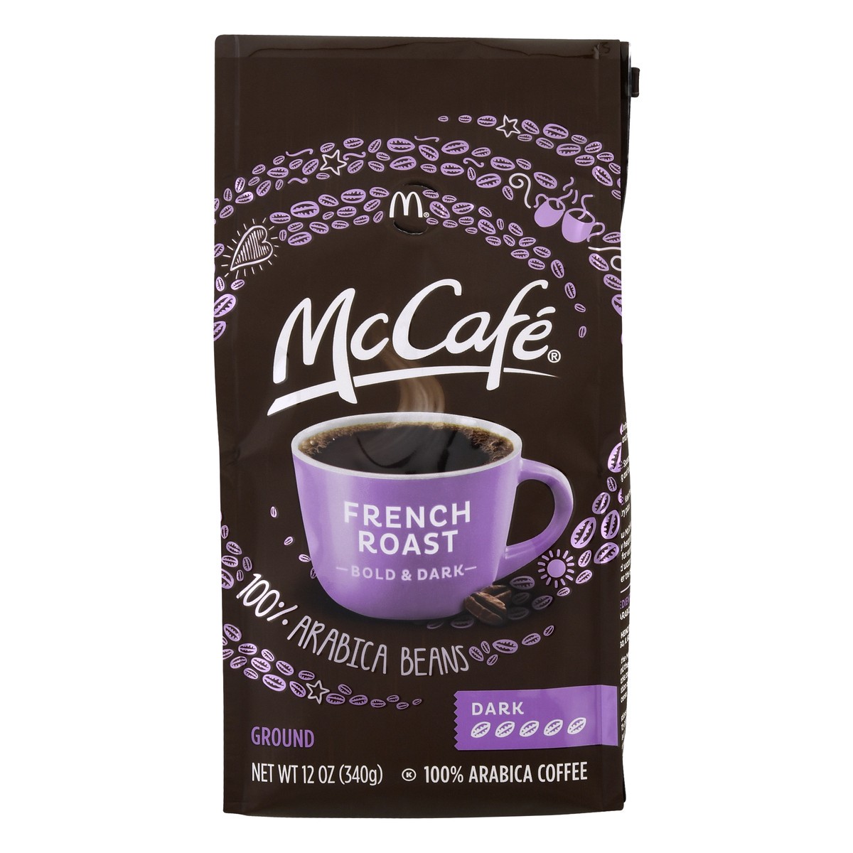 slide 1 of 2, McCafé French Roast, Ground Coffee, Dark Roast, 12oz. Bagged, 12 oz