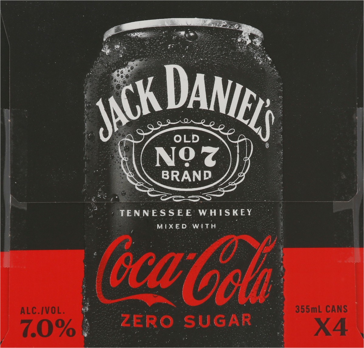 slide 2 of 9, Jack Daniel's Tennesse Whiskey Coca Cola Cocktail 4 - 355 ml Cans, 4 ct; 355 ml