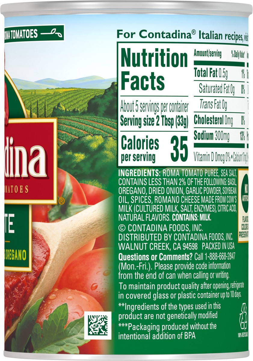 slide 9 of 11, Contadina Tomato Paste 6 oz Can, 6 oz