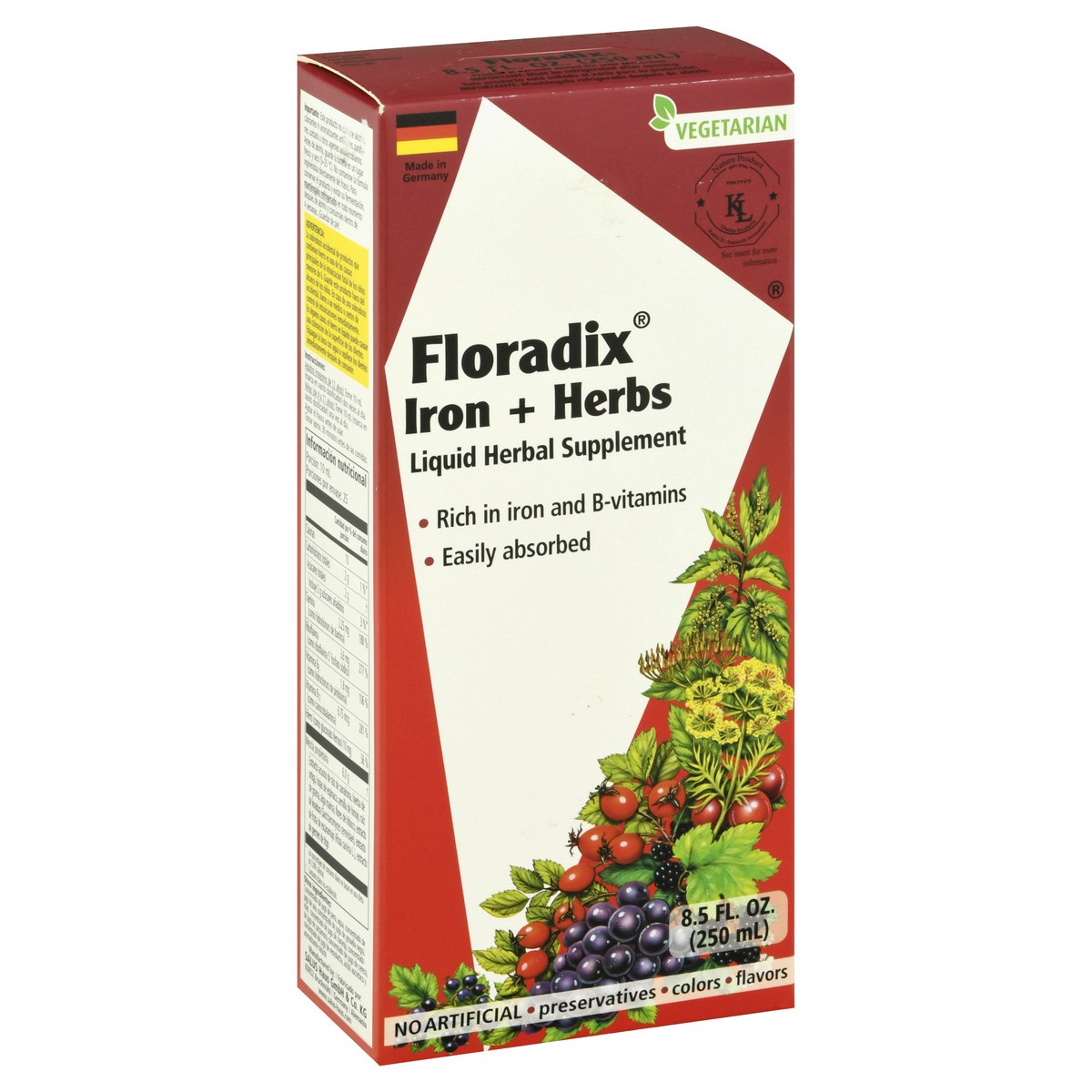 slide 6 of 9, Gaia Floradix Iron Plus Herbs Liq, 8.5 fl oz