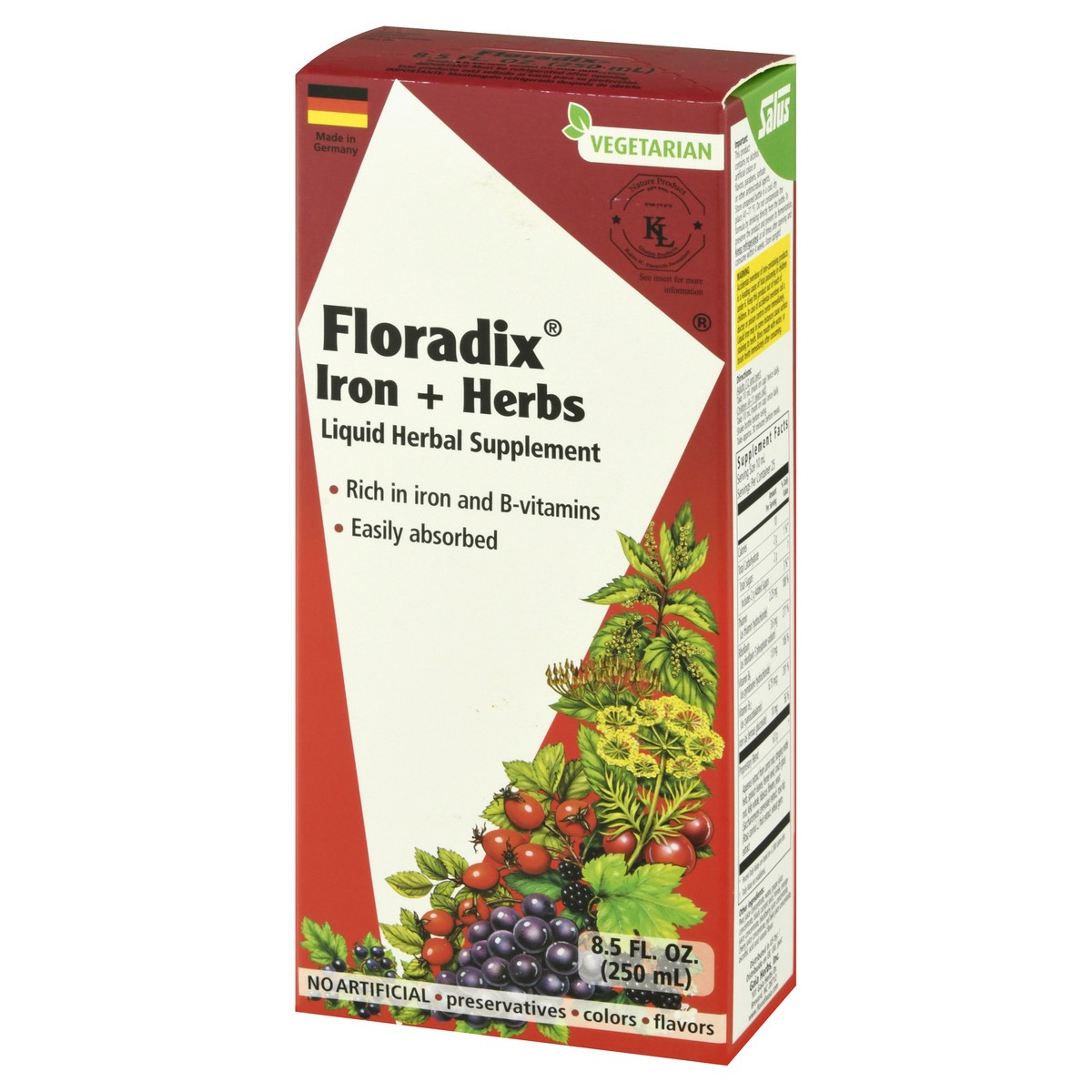 slide 9 of 9, Gaia Floradix Iron Plus Herbs Liq, 8.5 fl oz