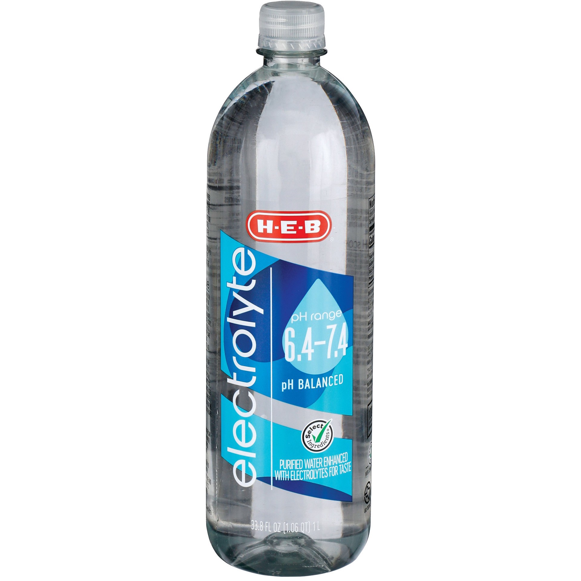 slide 1 of 1, H-E-B Electrolyte Water, 1 liter