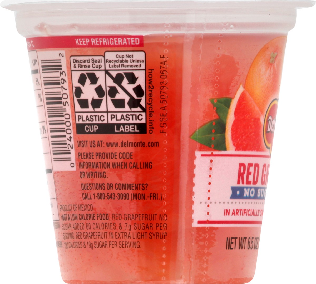 slide 10 of 13, Del Monte Fruit Naturals Red Grapefruit 6.5 oz, 6.5 oz