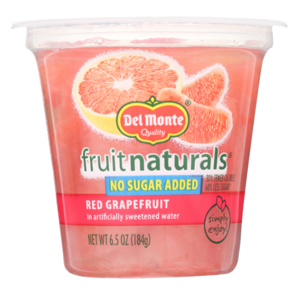 slide 1 of 13, Del Monte Fruit Naturals Red Grapefruit 6.5 oz, 6.5 oz