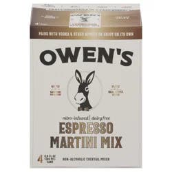 Owen's Non-Alcoholic Espresso Martini Mix Cocktail Mixers - 4 ct