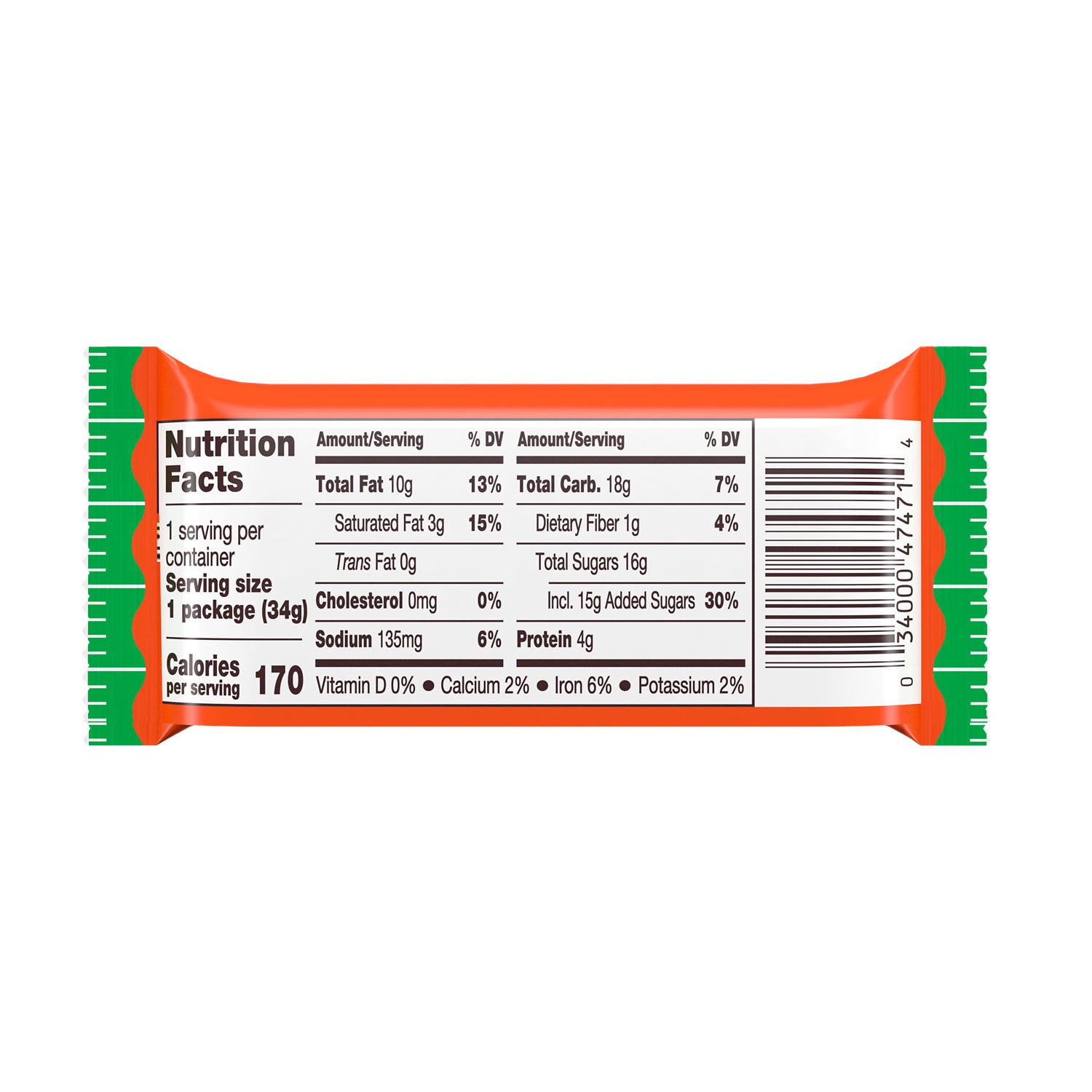 slide 3 of 8, Reese's Milk Chocolate Peanut Butter Football, Candy Pack, 1.2 oz, 1.2 oz