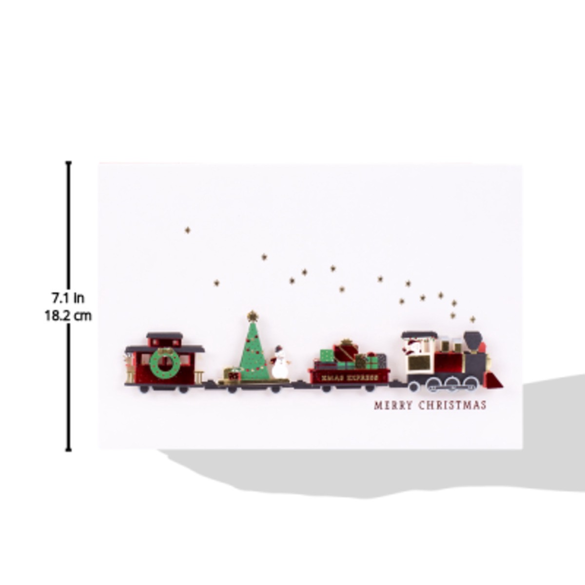 slide 3 of 4, Hallmark Signature Greeting Christmas Card (Christmas Train), 1 ct