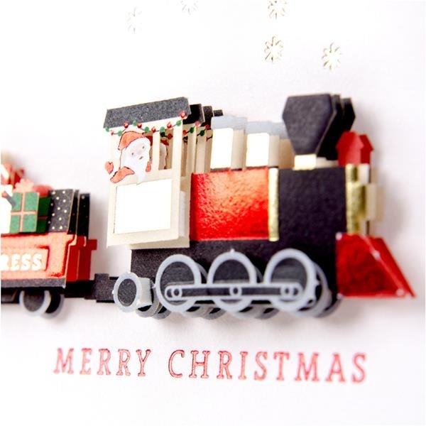 slide 1 of 1, Hallmark Signature Greeting Christmas Card (Christmas Train), 1 ct