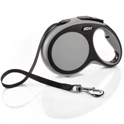 Flexi Comfort Retractable Dog Leash in Grey, 26'