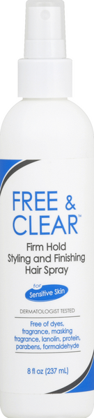 slide 1 of 1, Free & Clear Hair Styling And Finishing Hair Spray, 8 fl oz