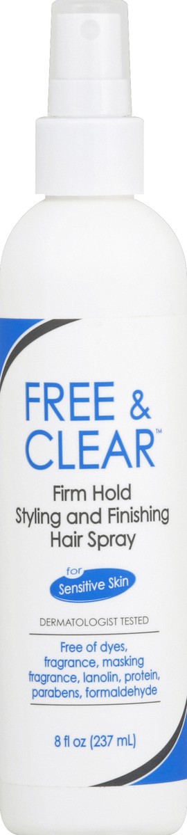 slide 1 of 6, Free & Clear Hair Styling And Finishing Hair Spray, 8 fl oz