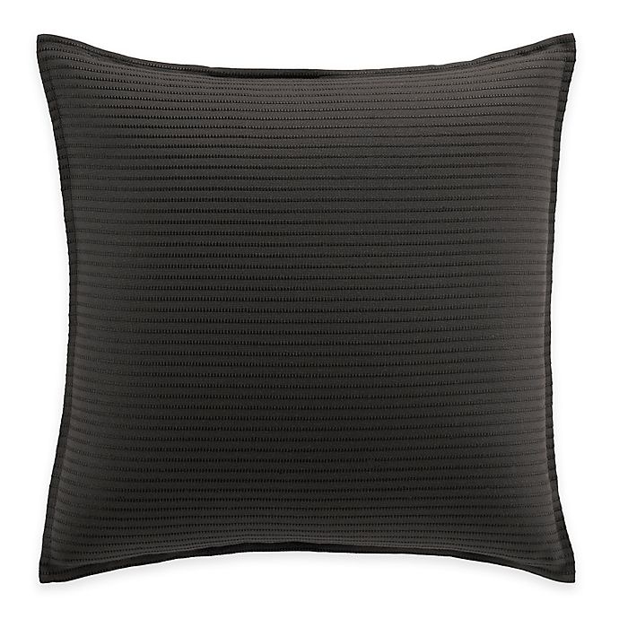 slide 1 of 1, Manor Hill Lowery European Pillow Sham - Black, 1 ct