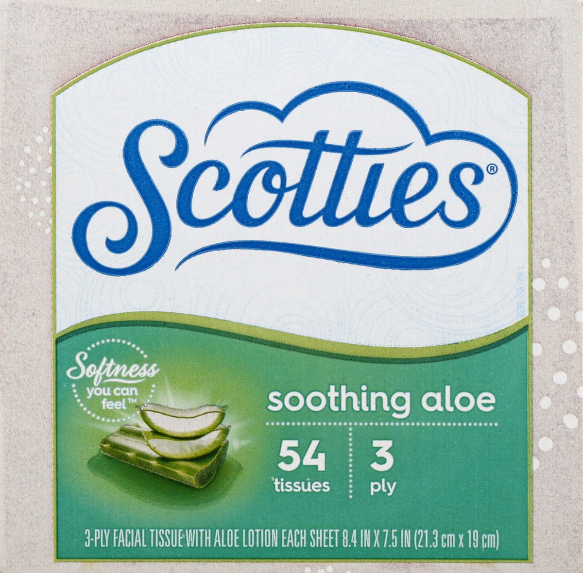 slide 5 of 9, Scotties Soothing Aloe 3-Ply Facial Tissue 54 ea, 54 ct