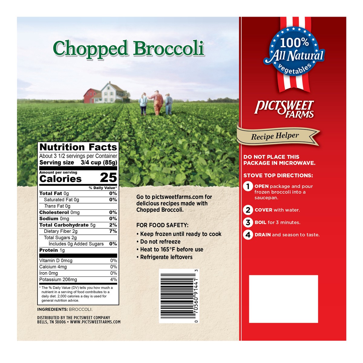 slide 2 of 7, Pictsweet Chopped Broccoli, 12 oz