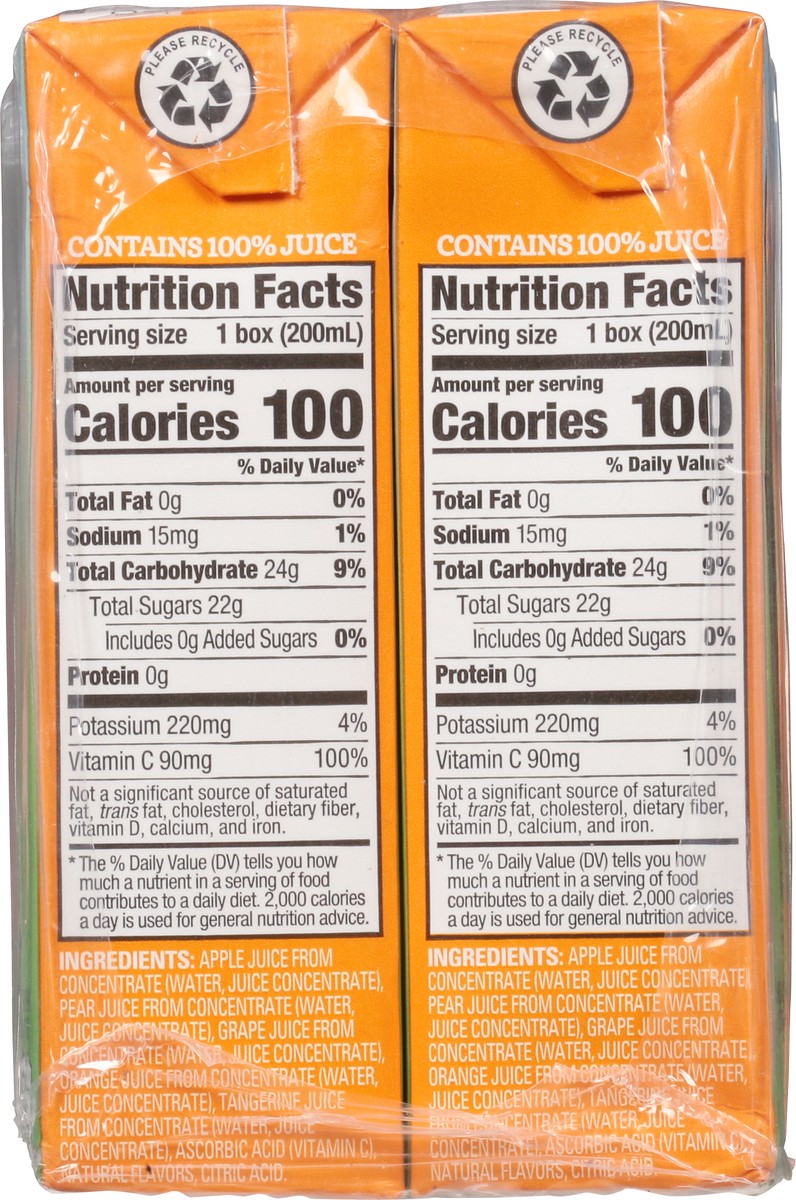 slide 8 of 9, Juicy Juice 100% Juice, Orange Tangerine, 8 Count, 6.75 FL OZ Juice Boxes, 6.75 fl oz