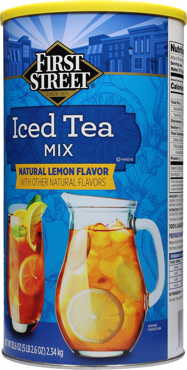 slide 7 of 9, First Street Lemon Iced Tea Mix - 82.6 oz, 82.6 oz