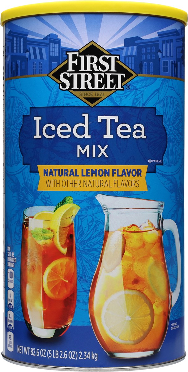 slide 4 of 9, First Street Lemon Iced Tea Mix - 82.6 oz, 82.6 oz
