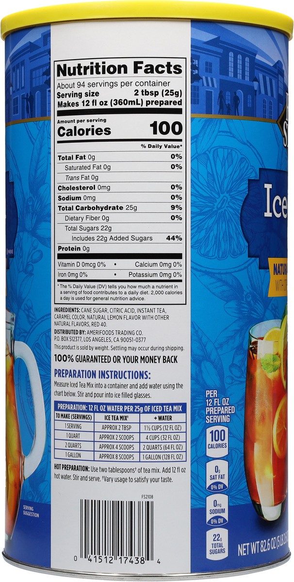 slide 8 of 9, First Street Lemon Iced Tea Mix - 82.6 oz, 82.6 oz
