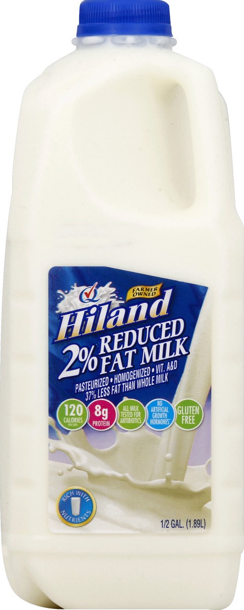 slide 1 of 6, Hiland Dairy Milk 0.5 gl, 1/2 gal