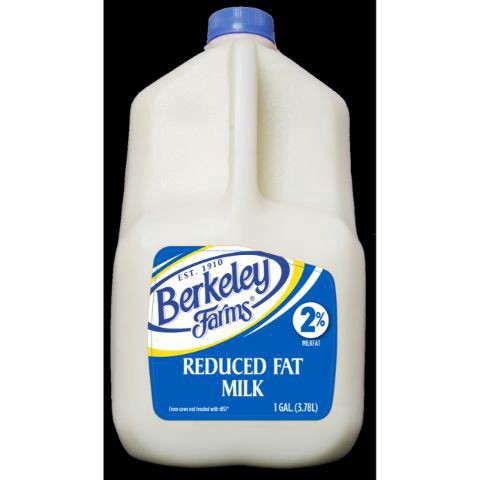 slide 1 of 1, Berkeley Farms 2% Reduced Fat Milk, 128 oz