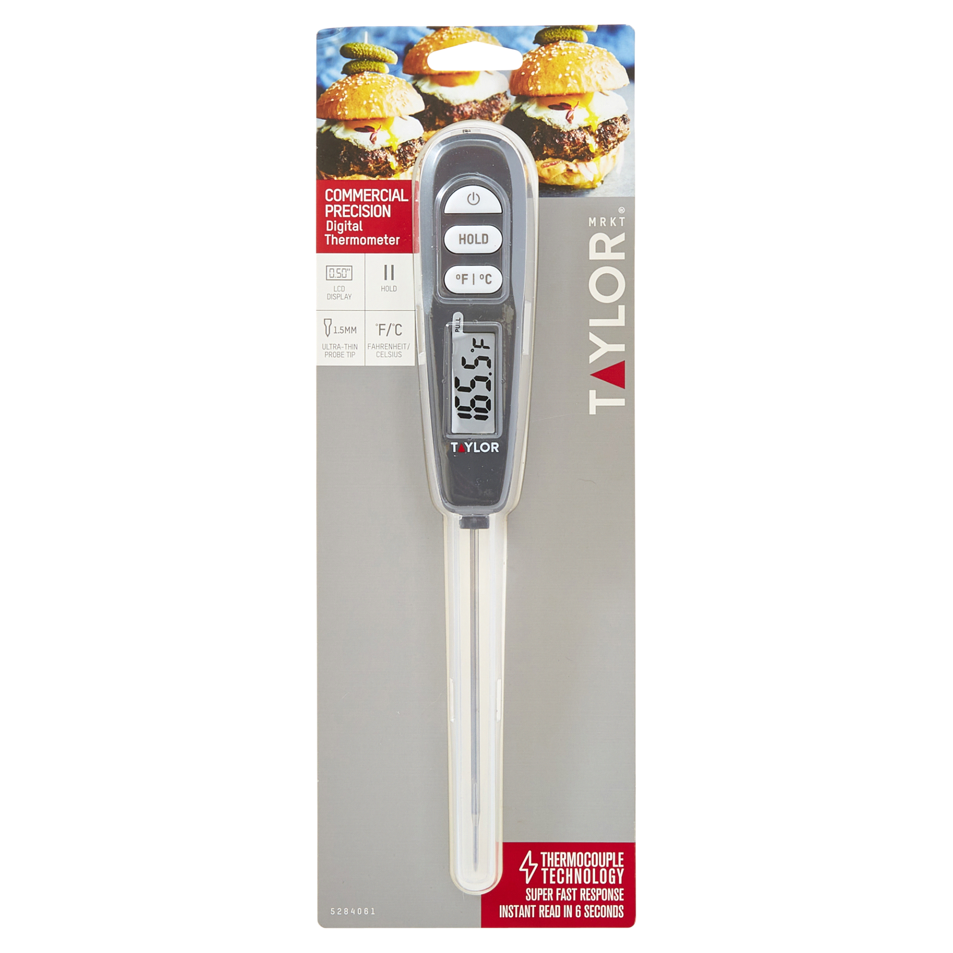 slide 1 of 2, Taylor Digital Thermocouple Thermometer Black, 1 ct