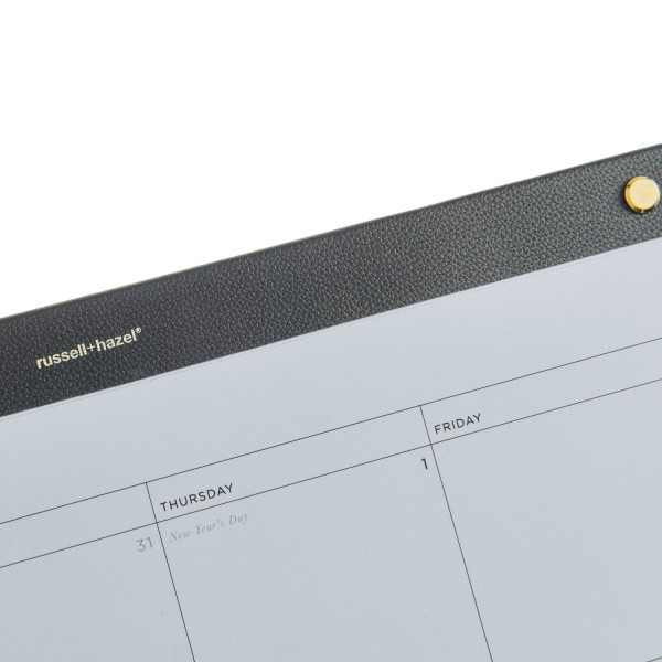 slide 3 of 3, Russell & Hazel 2025-2026 Russell & Hazel Monthly Desk Calendar, 22"" x 17"", January To December, 105877, 1 ct